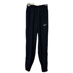 Nike Women’s Dri-FIT Black Jogger Track Pants Swoosh Athleisure Gym Size XS